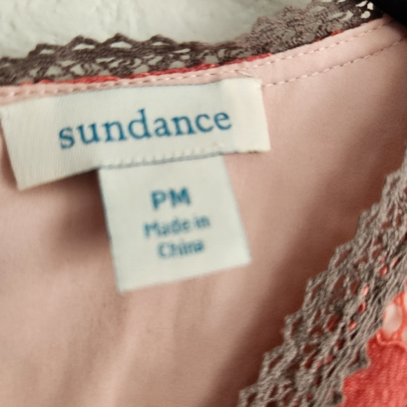 Sundance Vintage Days Lace Peplum Top M - Picture 7 of 9